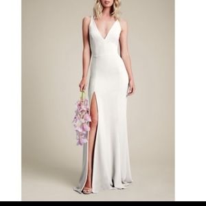 Dress The Population Iris High Slit Maxi Dress Gown